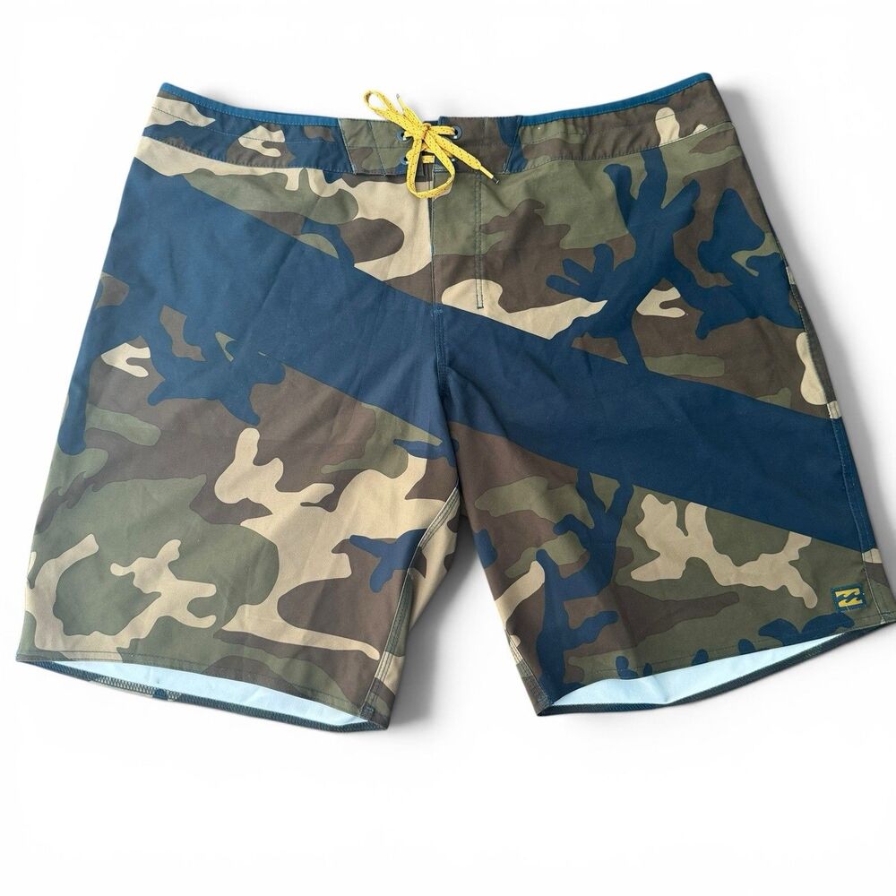 Billabong Recycler Board Shorts Men 38 Camo T Street Airlite Drawstring Swim